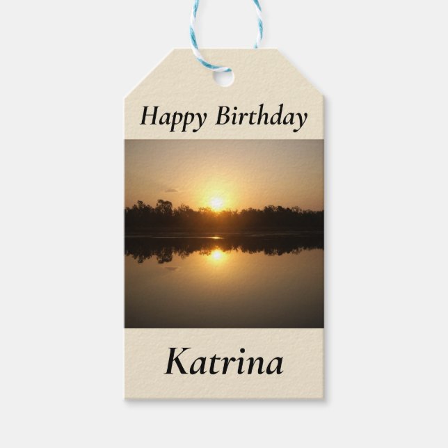 Kimberley Sunset  Gift Tags (Front)