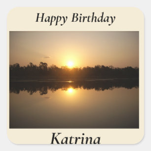 Kimberley Sunset Square Sticker