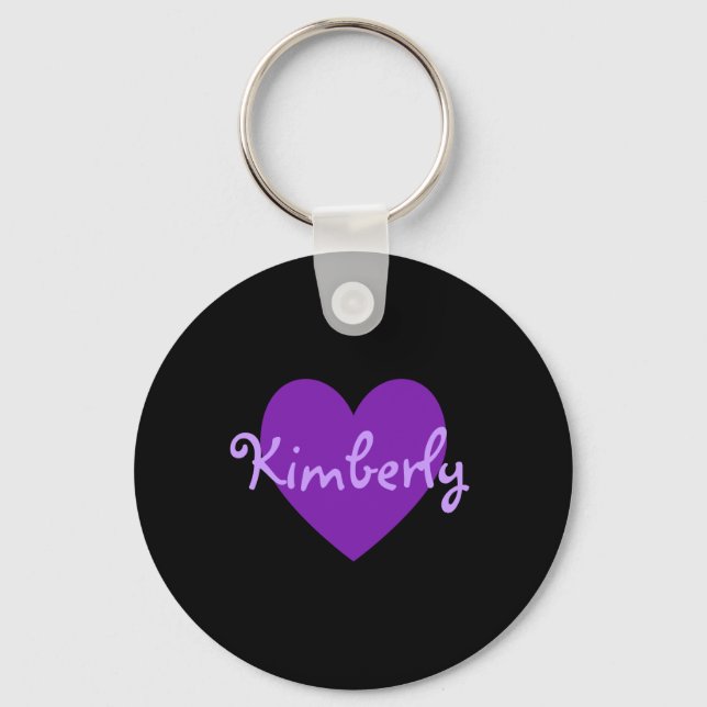 Kimberly in Purple Key Ring (Front)