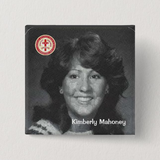 Kimberly Mahoney 15 Cm Square Badge (Front)