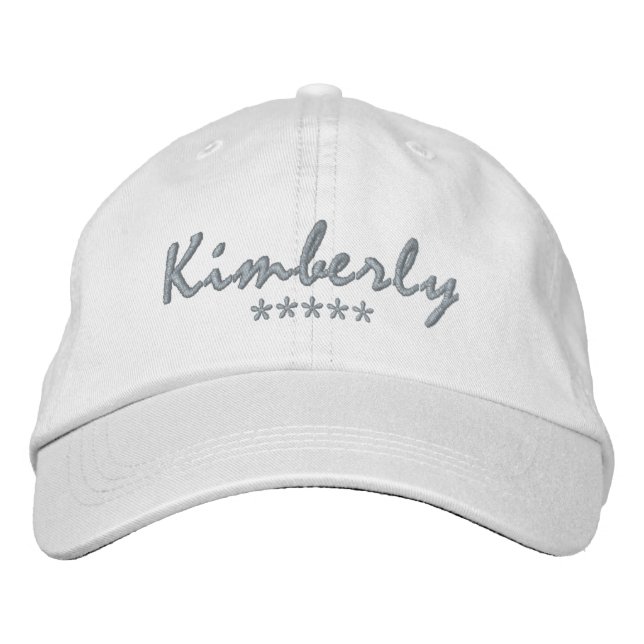 Kimberly Name Embroidered Hat (Front)