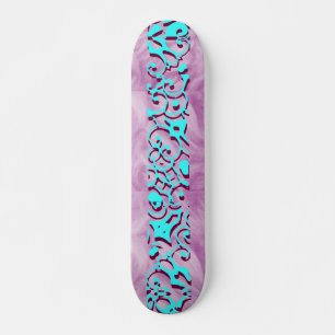 Kimberly Purple Plume Wingnut Designer Name Skateboard