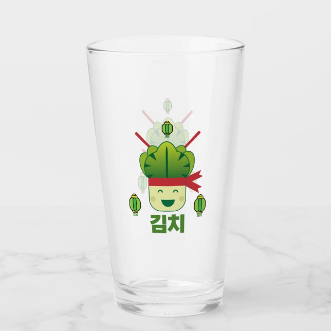 Kimchi Asian Food  Glass (Front)