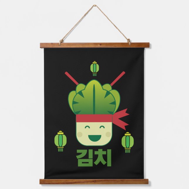 Kimchi Asian Food    Hanging Tapestry (Front)