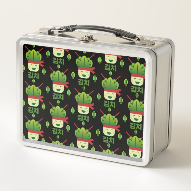 Kimchi Asian Food   Metal Lunch Box (Front)