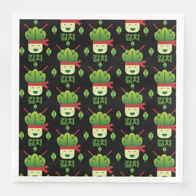 Kimchi Asian Food   Napkin (Front)