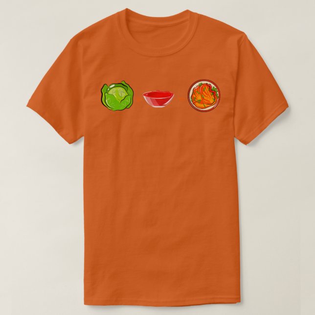 Kimchi Cabbage Red Sauce T-Shirt (Design Front)