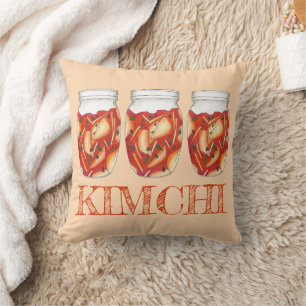 Kimchi Fermented Cabbage Korean Food Cuisine Cushion