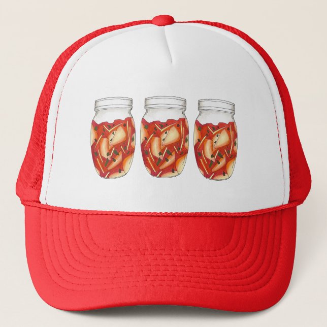 Kimchi Fermented Cabbage Korean Food Cuisine Trucker Hat (Front)