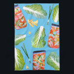 Kimchi Ingredients Watercolor Fun Fermentation Tea Towel<br><div class="desc">Decorate your kitchen with this fun kimchi dish towel. Makes a great holiday,  housewarming or wedding gift! 
You can customise it and add text too.
Check my shop for lots more colours and patterns!</div>