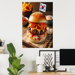 Kimchi Kick Burger 24x36 Poster