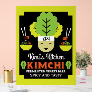 Kimchi Kitchen Home Made Food Acrylic Sign