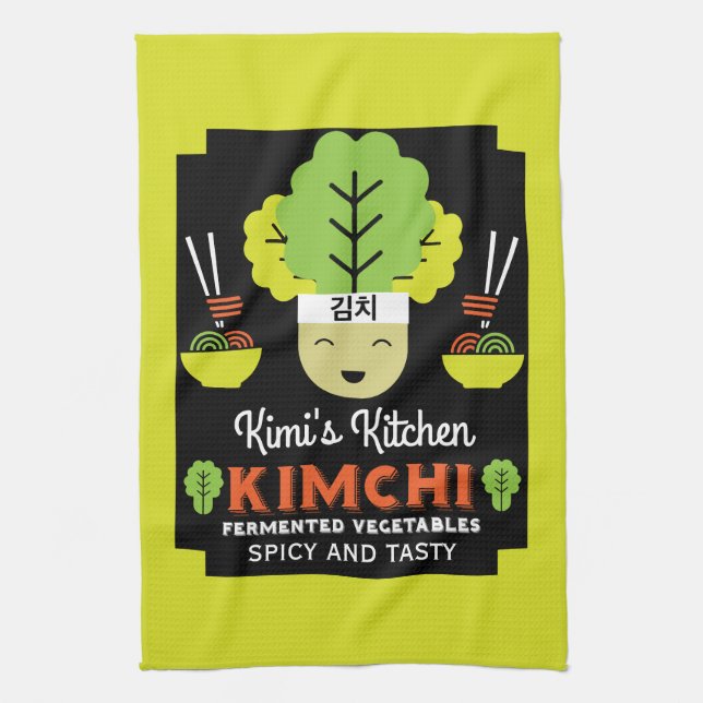 Kimchi Kitchen Home Made Food Tea Towel (Vertical)