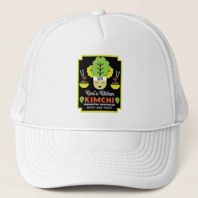 Kimchi Kitchen Home Made Food Trucker Hat (Front)