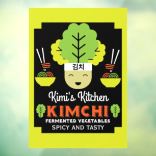 Kimchi Kitchen Home Made Food Window Cling