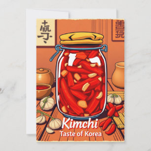 Kimchi - taste of korea invitation