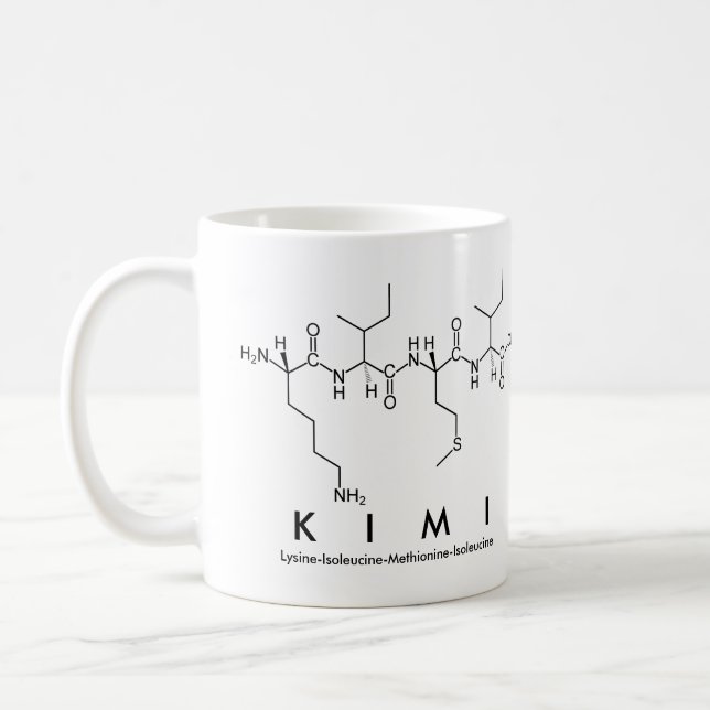 Kimi peptide name mug (Left)