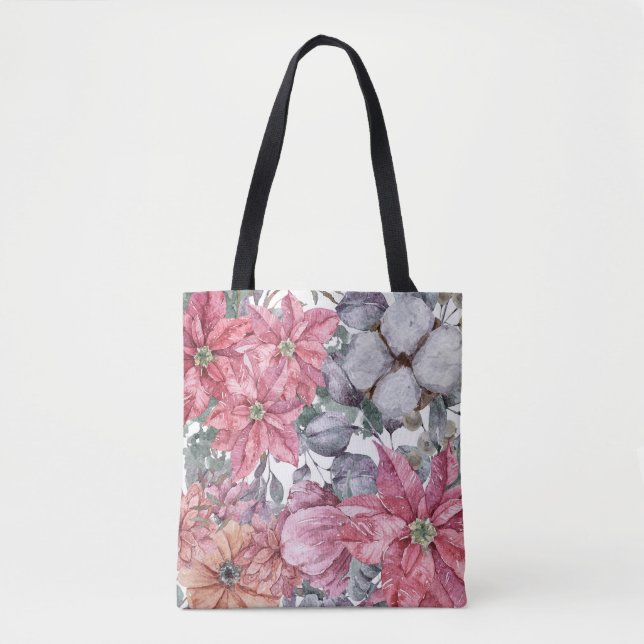 Kimoli Canvas Aesthetic Tote Bag for Women Xmas (Front)