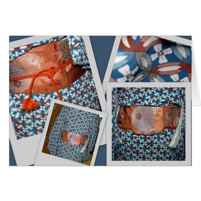 Kimono and obi (Front Horizontal)