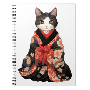  Kimono  Cat Notebook