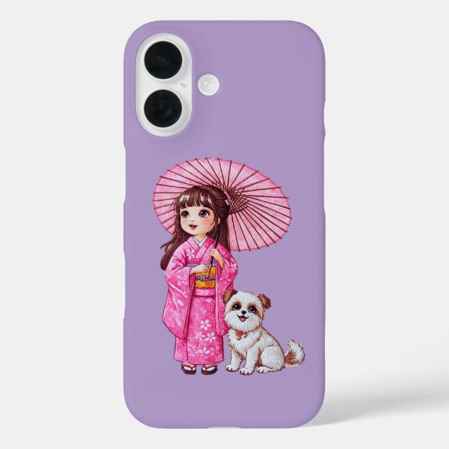 Kimono Cutie & Puppy Love Case-Mate iPhone Case (Back)