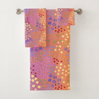 Kimono Floral- Tasogare (Twilight) Bath Towel Set