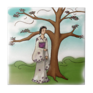 Kimono Girl Tile