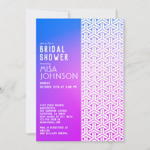 KIMONO pattern   Bridal Shower Invitations