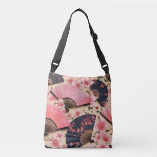 Kimono pattern inspired japanese fabric crossbody bag