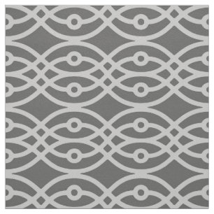 Kimono print, dark grey and silver grey fabric