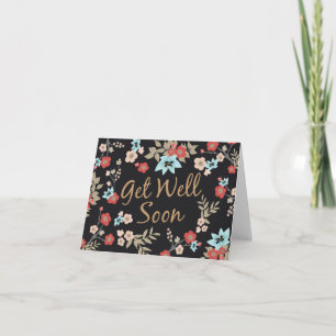 Kimono Print Get Well Soon Card