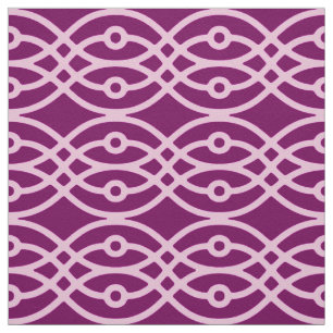 Kimono print, plum and pink fabric