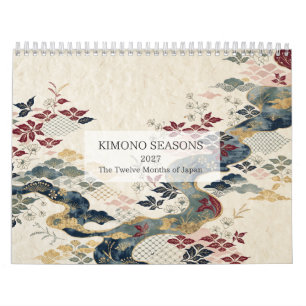 Kimono Seasons 2027: Twelve Months of Japan Calendar