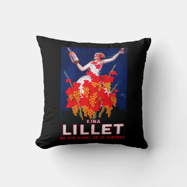 Kina Lillet Vintage PosterEurope Cushion (Front)