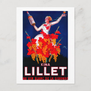 Kina Lillet Vintage PosterEurope Postcard