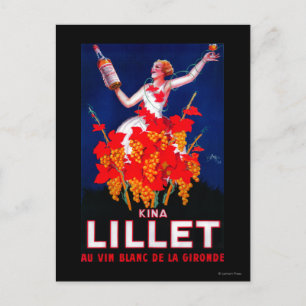 Kina Lillet Vintage PosterEurope Postcard
