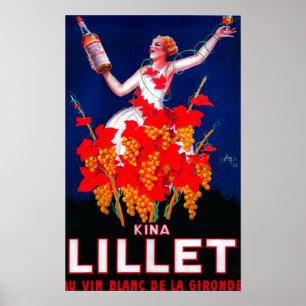 Kina Lillet Vintage PosterEurope Poster