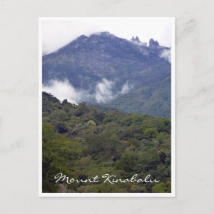 kinabalu clouds postcard