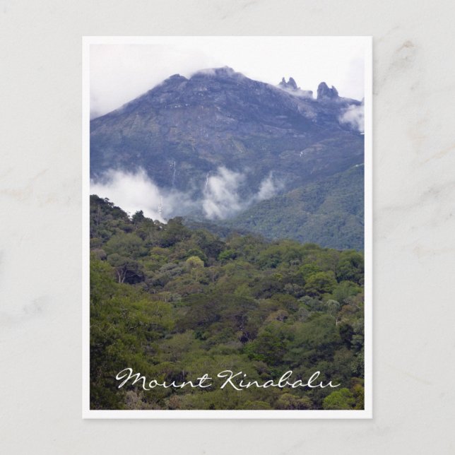 kinabalu clouds postcard (Front)