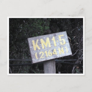 kinabalu km 1.5 postcard