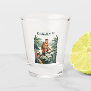 Kinabatangan River Malaysia Shot Glass