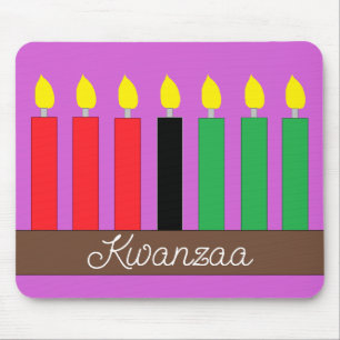Kinara for Kwanzaa: Lavender Mouse Mat