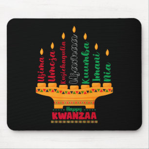 Kinara Seven Candles Principles Of Kwanzaa Happy K Mouse Mat