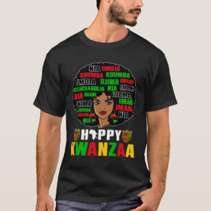 Kinara Seven Principles African American Kwanzaa A T-Shirt