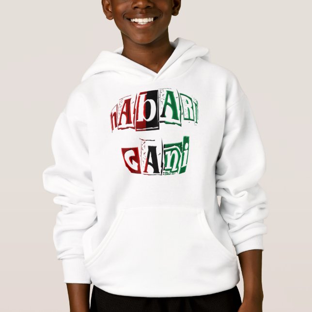 Kinara Striped Colours Text Habari Gani Kwanzaa (Front)