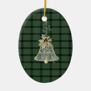 Kincaid Clan Tartan and Motto Ceramic Tree Decoration