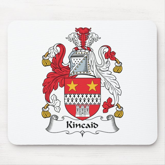 Kincaid Family Crest Mouse Mat (Front)
