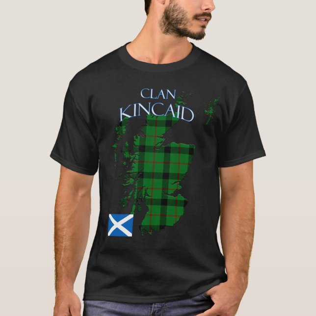 Kincaid Scottish Clan Tartan Scotland T-Shirt (Front)