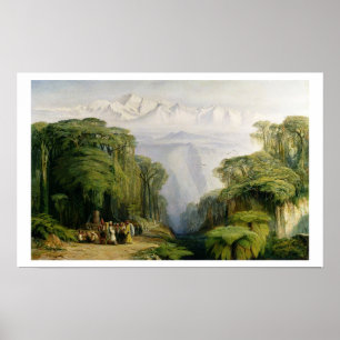Kinchinjunga from Darjeeling, 1879 (oil on canvas) Poster
