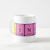 Kincsö periodic table name mug (Front Left)